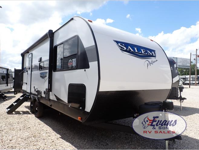Forest River RV Salem 22RBSX travel trailer exterior parked on the lot